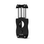Colibri V-Cut Cigar Cutter - Stainless Steel Black
