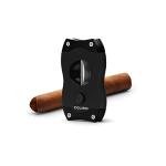 Colibri V-Cut Cigar Cutter - Stainless Steel Black
