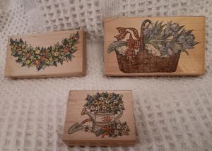 1999 Penny Black Iris Basket & Watering Can Stamps