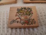 1999 Penny Black Iris Basket & Watering Can Stamps
