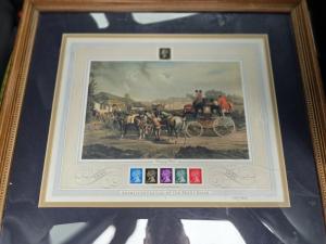 Framed Penny Black Changing Horses Stamp Set