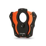 Colibri Premium Stainless Steel Cigar Cutter - Black & Orange
