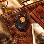 Colibri Premium Stainless Steel Cigar Cutter - Black & Orange