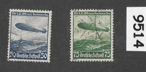 C57 C58 Hindenburg Zeppelin Set - 1936