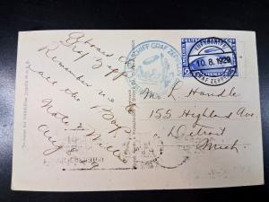 1929 Graf Zeppelin Flight Postcard Collectible
