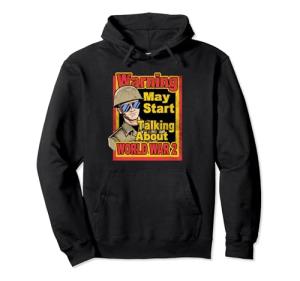 WW2 Vintage Hoodie for History Buffs