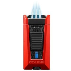 Colibri Stealth Triple Jet Flame Lighter - Red/Black