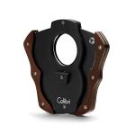 Colibri Double Guillotine Cigar Cutter - Black Wood