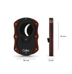 Colibri Double Guillotine Cigar Cutter - Black Wood