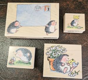 Penny Black Hedgehog Mail Rubber Stamps Set