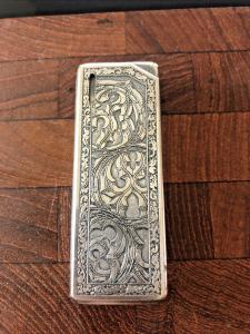 Colibri Slim Lighter with Decorative Scrollwork