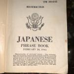 WW2 Japanese Phrase Book - Collector's Memorabilia