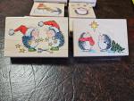 Hedgehog Rubber Stamp Lot - 9 Vintage Designs
