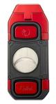 Colibri Boss Triple-Jet Lighter with Integrated Cigar Cutter, Wind Resistant, Altitude Tested, Refillable Butane (Gunmetal & Black)
