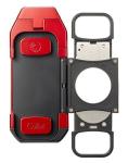 Colibri Boss Triple-Jet Lighter with Integrated Cigar Cutter, Wind Resistant, Altitude Tested, Refillable Butane (Gunmetal & Black)