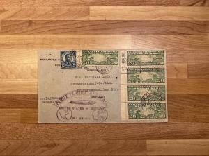 1928 Airmail LZ 127 Graf Zeppelin First Flight Cover