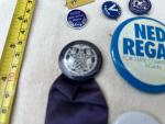 Vintage Political Memorabilia and WWII Victory Button Set