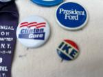 Vintage Political Memorabilia and WWII Victory Button Set