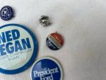 Vintage Political Memorabilia and WWII Victory Button Set