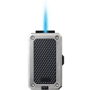 Colibri Rally Windproof Butane Lighter with Blue Window