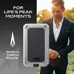 Colibri Rally Windproof Butane Lighter with Blue Window