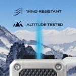 Colibri Rally Windproof Butane Lighter with Blue Window