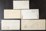 5 Early Graf Zeppelin US Flight Covers Lot