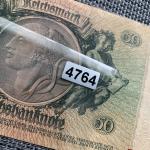 1933 Germany 50 Mark Banknote WWII Memorabilia