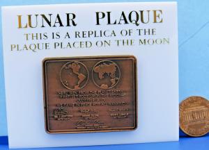 Apollo 11 Moon Plaque Paperweight Replica