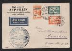 Hungary 1931 Zeppelin Postcard Budapest to Munich
