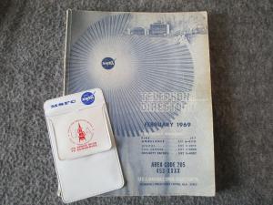 NASA 1969 Telephone Directory with Wernher Von Braun