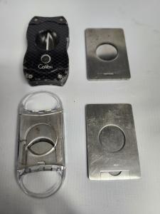 Set of Four Cigar Cutters: 1 Colibri, 3 Others
