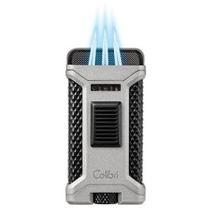 Colibri Ascari Triple Jet Flame Lighter - Charcoal/Black