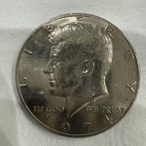 Rare 1974 Kennedy Half Dollar No Mint Mark