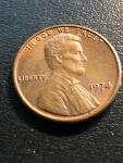 1974 Lincoln Penny Without Mint Mark