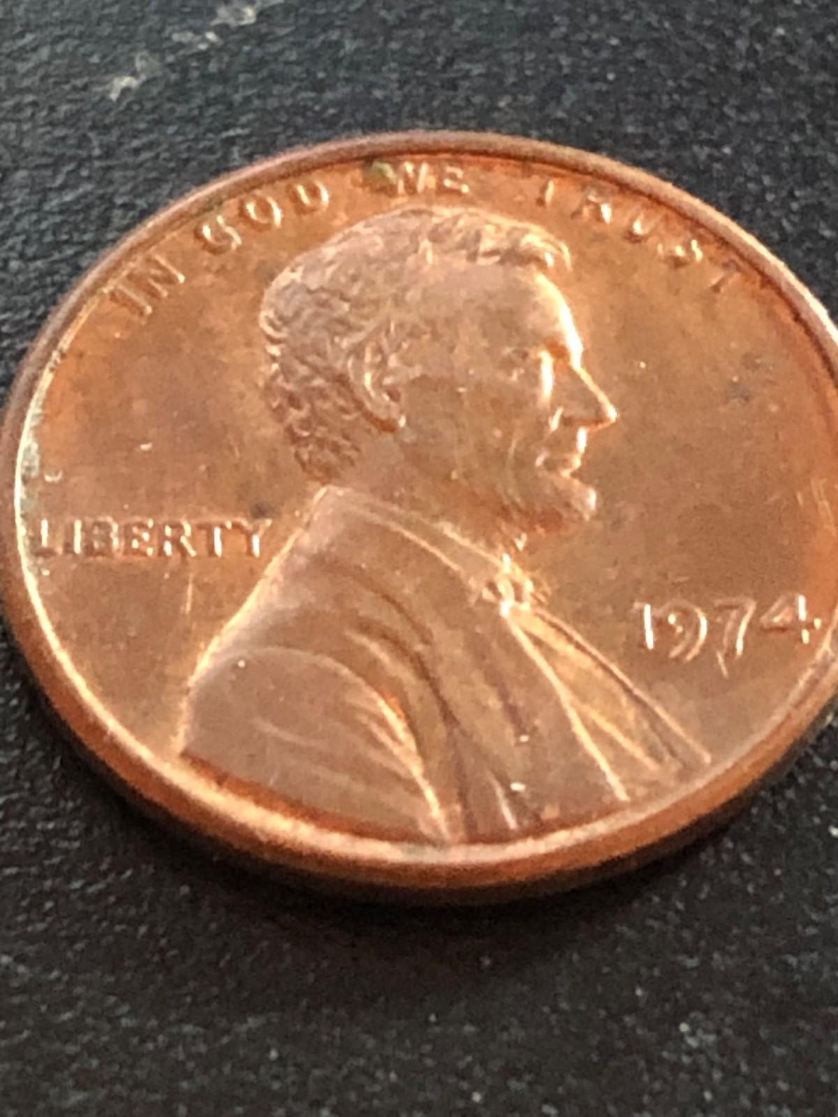 1974 Lincoln Penny No Mint Mark - Rare Coin