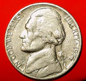 1974 Jefferson Nickel Double Struck - No Mint Mark