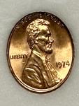 1974 No Mint Mark Red Lincoln Memorial Cent
