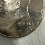Rare 1974 Kennedy Half Dollar No Mint Mark