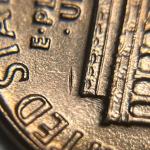 1974 BU Penny Error Die Crack Neck Reverse