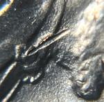 1974 BU Penny Error Die Crack Neck Reverse