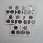 1943 Steel Wheat Lincoln Cent 3 Coin Set