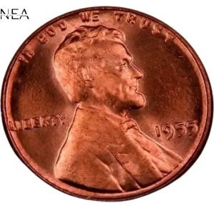 1955 Lincoln Wheat Penny Double Die Error