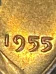 1955 Lincoln Wheat Cent Doubled Die Obverse