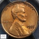 1955 Lincoln Wheat Cent Doubled Die DDO