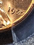 1955/55 P Wheat Penny MS65RD DDO - Rare Find!