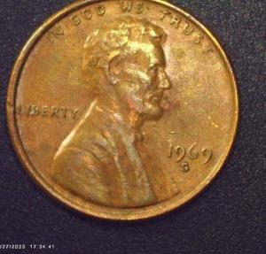 1969-S Double Die Lincoln Penny Collectible