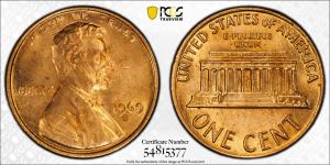 1969-S Doubled Die Lincoln Cent FS-101