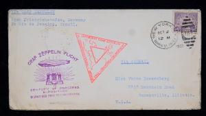 1933 Graf Zeppelin Cover USA Sieger 241A