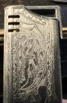 Colibri Slim Vintage Silver Etched Lighter